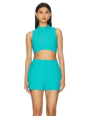 Nike Sportswear Chill Knit High-Waisted Ribbed Shorts Dusty Cactus 3”